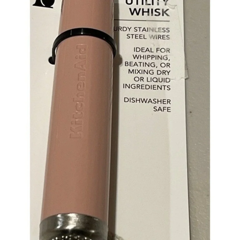 KitchenAid Utility Whisk Pink Stainless Steel Matte Dried Rose KE060OHDRA New